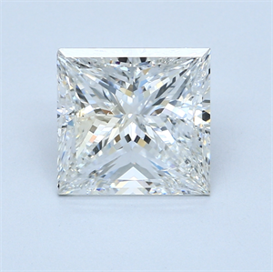 3.90 Carats, Princess Diamond with  Cut, G Color, SI2 Clarity and Certified by GIA
