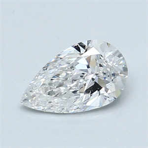 0.70 Carats, Pear Diamond with  Cut, D Color, SI1 Clarity and Certified by GIA