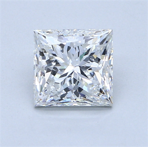 1.50 Carats, Princess Diamond with  Cut, F Color, VS2 Clarity and Certified by GIA