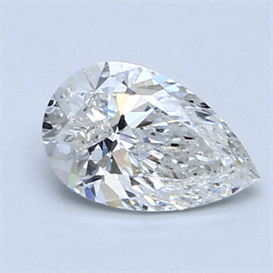 1.01 Carats, Pear Diamond with  Cut, G Color, SI2 Clarity and Certified by GIA