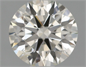 Natural Diamond 0.50 Carats, Round with Excellent Cut, H Color, SI1 Clarity and Certified by IGI