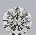 Natural Diamond 0.60 Carats, Round with Excellent Cut, J Color, SI2 Clarity and Certified by GIA