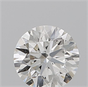 Natural Diamond 0.44 Carats, Round with Excellent Cut, H Color, VVS1 Clarity and Certified by GIA