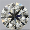 Natural Diamond 0.50 Carats, Round with Good Cut, J Color, VVS2 Clarity and Certified by GIA