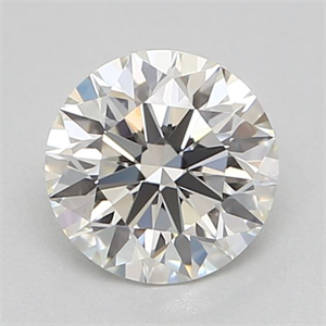 Picture of Natural Diamond 0.40 Carats, Round with Excellent Cut, I Color, VS2 Clarity and Certified by GIA