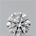 Natural Diamond 0.46 Carats, Round with Excellent Cut, F Color, SI2 Clarity and Certified by GIA