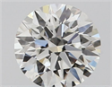 Natural Diamond 0.40 Carats, Round with Excellent Cut, H Color, VS1 Clarity and Certified by GIA