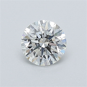 Picture of Natural Diamond 0.40 Carats, Round with Excellent Cut, J Color, VVS1 Clarity and Certified by GIA