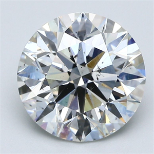 Picture of Natural Diamond 3.01 Carats, Round with Excellent Cut, I Color, SI1 Clarity and Certified by GIA