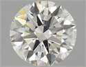 Natural Diamond 2.70 Carats, Round with Excellent Cut, J Color, VS2 Clarity and Certified by GIA