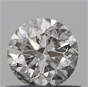 Natural Diamond 0.60 Carats, Round with Good Cut, G Color, I1 Clarity and Certified by IGI