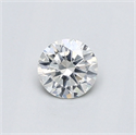 Natural Diamond 0.40 Carats, Round with Very Good Cut, G Color, I1 Clarity and Certified by GIA