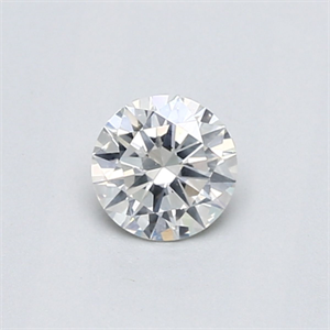 Picture of Natural Diamond 0.40 Carats, Round with Very Good Cut, G Color, I1 Clarity and Certified by GIA