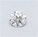 Natural Diamond 0.40 Carats, Round with Excellent Cut, I Color, SI2 Clarity and Certified by GIA