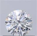 Natural Diamond 0.43 Carats, Round with Excellent Cut, F Color, SI2 Clarity and Certified by GIA