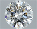 Natural Diamond 1.74 Carats, Round with Excellent Cut, F Color, VVS1 Clarity and Certified by GIA