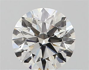 Picture of Natural Diamond 0.40 Carats, Round with Excellent Cut, I Color, VS2 Clarity and Certified by GIA