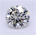 Natural Diamond 5.01 Carats, Round with Excellent Cut, G Color, SI2 Clarity and Certified by GIA