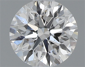 Picture of Natural Diamond 0.41 Carats, Round with Excellent Cut, E Color, SI1 Clarity and Certified by GIA