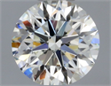 Natural Diamond 0.43 Carats, Round with Excellent Cut, K Color, VVS1 Clarity and Certified by GIA