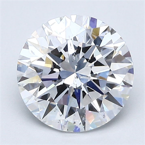 Picture of Natural Diamond 2.01 Carats, Round with Excellent Cut, D Color, SI1 Clarity and Certified by GIA