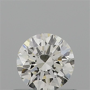 Picture of Natural Diamond 0.40 Carats, Round with Excellent Cut, I Color, VS2 Clarity and Certified by GIA