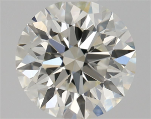 Picture of Natural Diamond 0.42 Carats, Round with Excellent Cut, K Color, IF Clarity and Certified by GIA