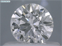 Natural Diamond 0.40 Carats, Round with Very Good Cut, F Color, I1 Clarity and Certified by IGI