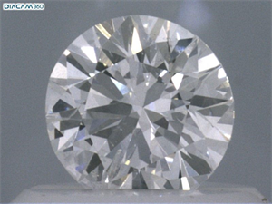 Picture of Natural Diamond 0.40 Carats, Round with Very Good Cut, F Color, I1 Clarity and Certified by IGI