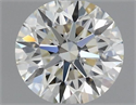 Natural Diamond 0.45 Carats, Round with Excellent Cut, I Color, VVS1 Clarity and Certified by IGI