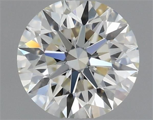 Picture of Natural Diamond 0.45 Carats, Round with Excellent Cut, I Color, VVS1 Clarity and Certified by IGI