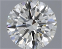 Natural Diamond 0.42 Carats, Round with Excellent Cut, I Color, VS1 Clarity and Certified by IGI