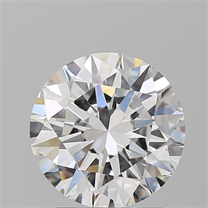 Picture of Natural Diamond 2.01 Carats, Round with Excellent Cut, F Color, VVS2 Clarity and Certified by GIA