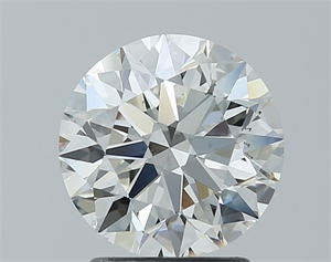 Picture of Natural Diamond 2.01 Carats, Round with Excellent Cut, I Color, VS2 Clarity and Certified by GIA