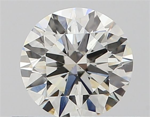 Picture of Natural Diamond 0.45 Carats, Round with Excellent Cut, I Color, VS2 Clarity and Certified by GIA