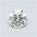 Natural Diamond 0.43 Carats, Round with Excellent Cut, E Color, VS2 Clarity and Certified by GIA