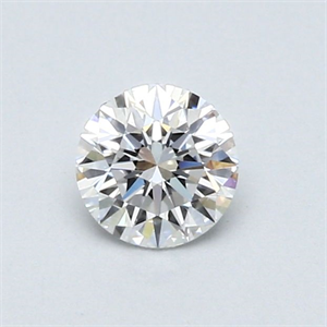 Picture of Natural Diamond 0.43 Carats, Round with Excellent Cut, E Color, VS2 Clarity and Certified by GIA