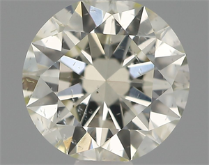 Picture of Natural Diamond 0.62 Carats, Round with Excellent Cut, K Color, SI2 Clarity and Certified by IGI