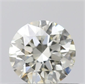 Natural Diamond 0.42 Carats, Round with Excellent Cut, K Color, IF Clarity and Certified by IGI