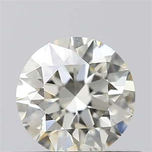 Picture of Natural Diamond 0.42 Carats, Round with Excellent Cut, K Color, IF Clarity and Certified by IGI