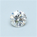 Natural Diamond 0.41 Carats, Round with Very Good Cut, D Color, SI1 Clarity and Certified by GIA