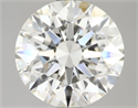 Natural Diamond 2.52 Carats, Round with Excellent Cut, H Color, SI1 Clarity and Certified by IGI