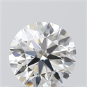 Natural Diamond 0.45 Carats, Round with Excellent Cut, H Color, VVS1 Clarity and Certified by GIA