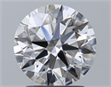 Natural Diamond 1.90 Carats, Round with Excellent Cut, D Color, VVS1 Clarity and Certified by GIA