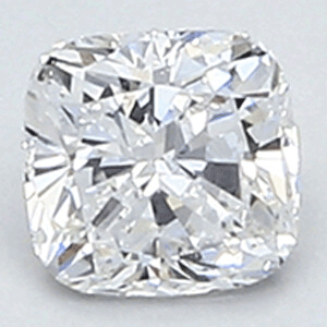 0.35 Carats, Cushion natural diamond with Ideal Cut, D Color, VS1 Clarity and Certified By CGL