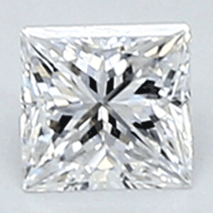 Picture of 0.22 Carats, Princess Diamond with Very Good Cut, E Color, VVS2 Clarity and Certified By CGL
