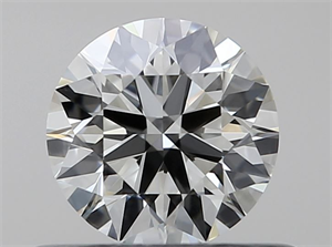 Picture of Natural Diamond 0.42 Carats, Round with Excellent Cut, K Color, VVS1 Clarity and Certified by GIA