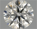 Natural Diamond 0.50 Carats, Round with Excellent Cut, H Color, VS2 Clarity and Certified by IGI