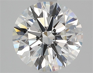 Picture of Natural Diamond 1.63 Carats, Round with Excellent Cut, F Color, IF Clarity and Certified by GIA