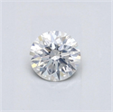 Natural Diamond 0.45 Carats, Round with Excellent Cut, F Color, I1 Clarity and Certified by GIA